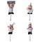 TA BEST Pack of 4 Resin French Chef Figurine Wall Hooks Decorative Cook Wall Mount Rack Hook Hanger(Assorted Style)